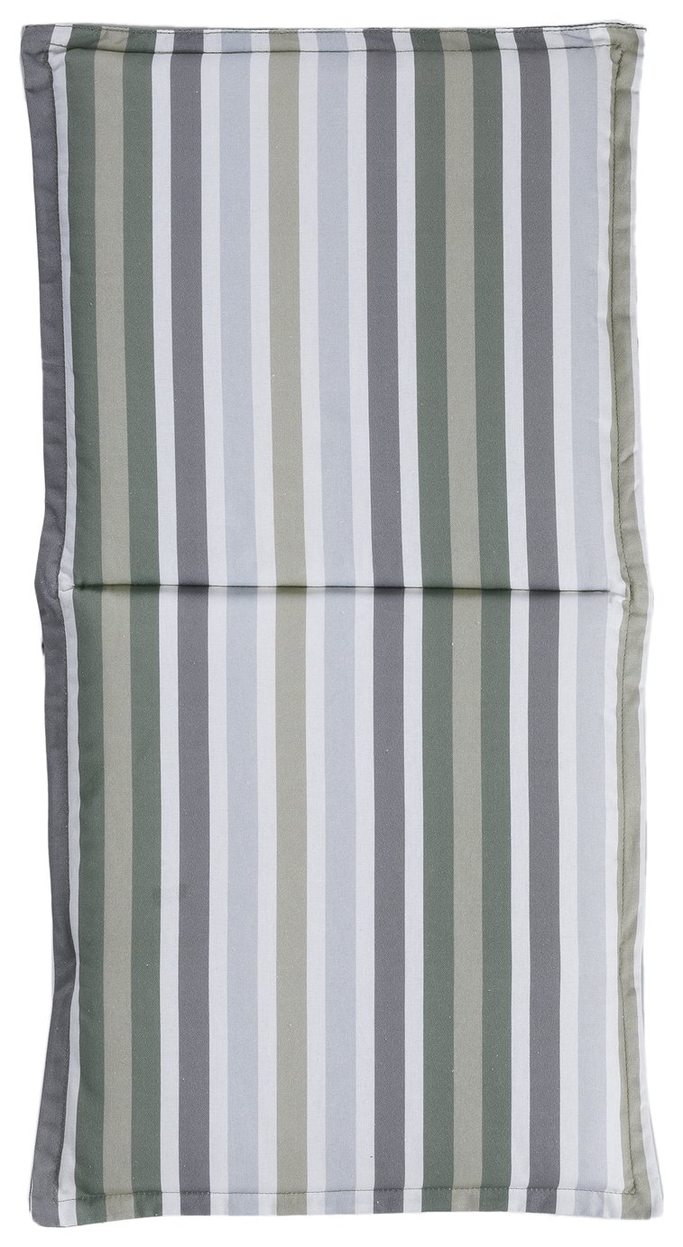 Argos Home Garden Chair Green Stripe Cushion