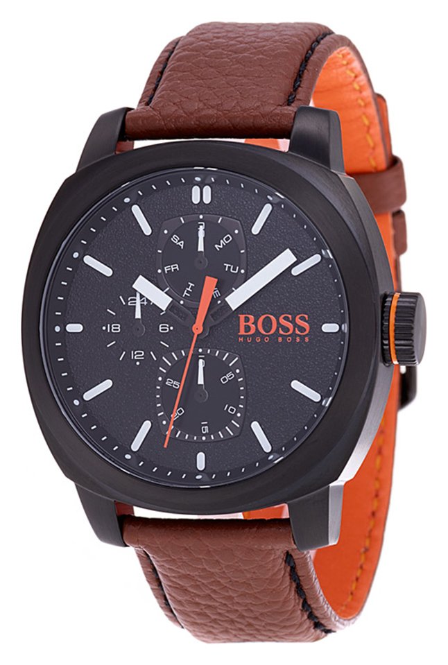 hugo boss watch leather strap