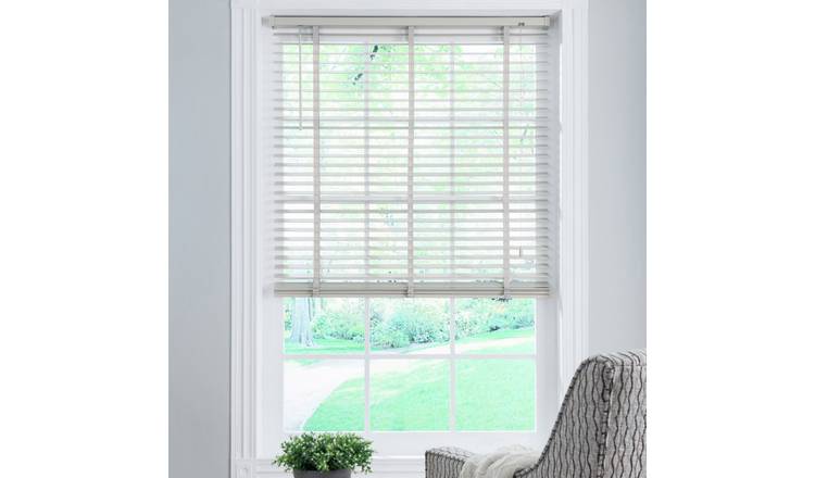 Little Black Book Basswood Grey 50mm Venetian Blind - 80cm