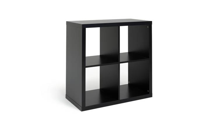 Black cube shop shelf unit