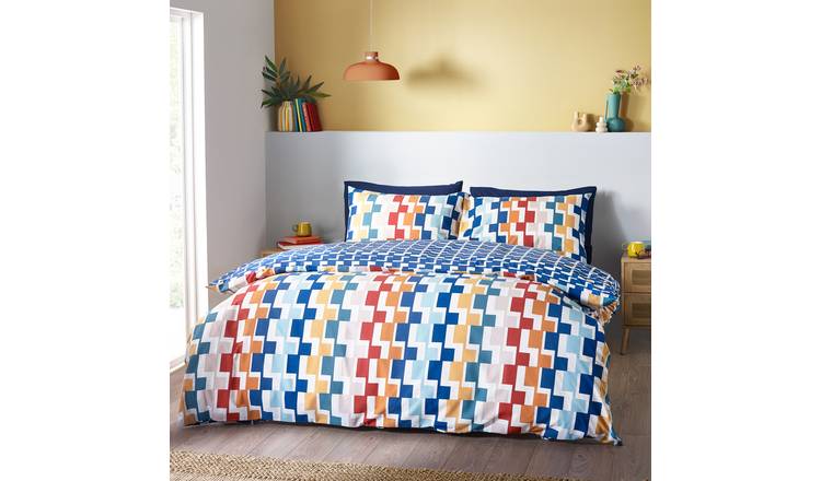 Catherine Lansfield Bryson Geometric Bedding Set - King size