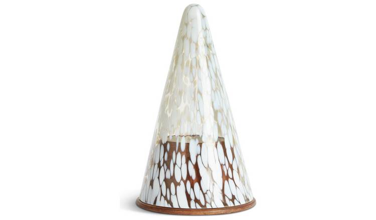 Habitat Confetti Glass Large Tree Candle - Frosted Cedar