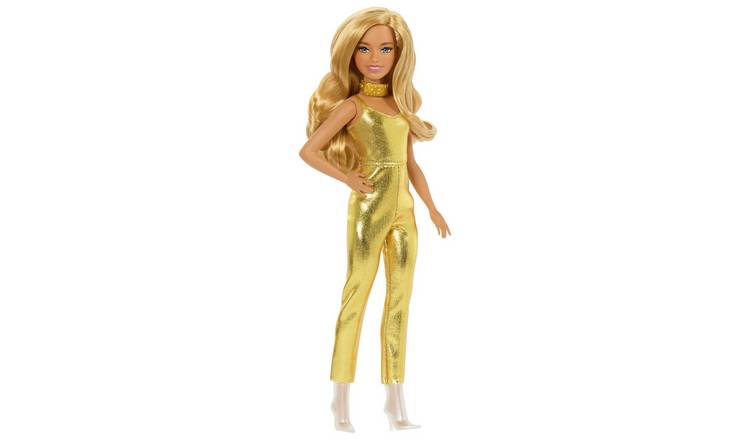 Barbie Fashionistas Doll with Gold Jumpsuit - 32cm