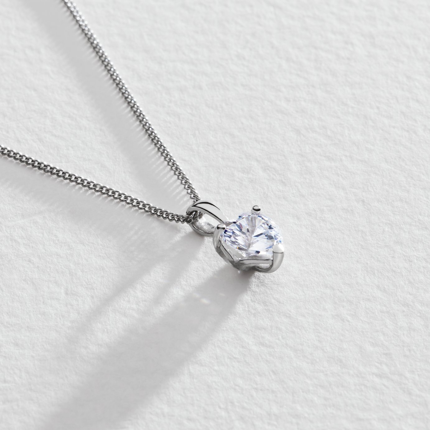 revere silver heart necklace