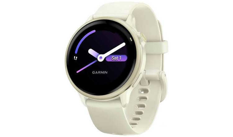 Garmin Vivoactive 6 GPS 42mm Smart Watch - Bone & Lunar Gold