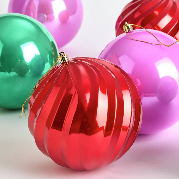 Habitat Pack of 9 Shatterproof Christmas Baubles-Multicolour 0