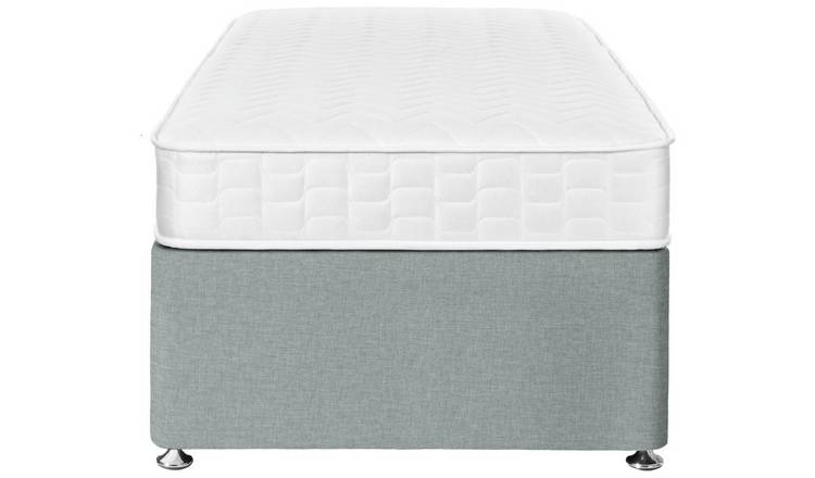 Argos Home Elmdon Memory Single 2 Drawer Divan Bed - Grey