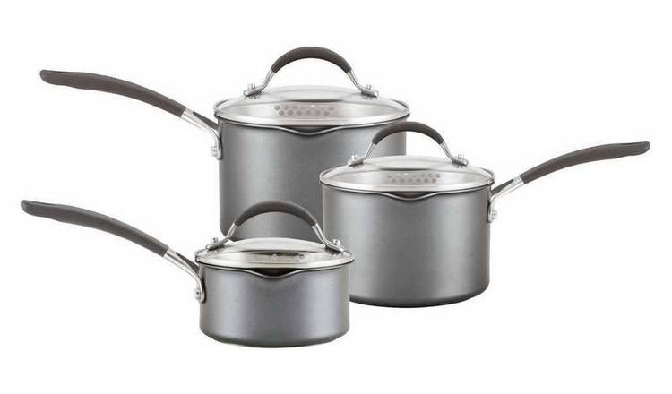 Circulon Scratch Defense 3 Piece Aluminium Saucepan Set 