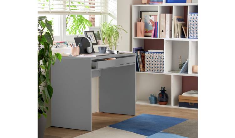 Argos Home Pepper 2 Drawer Desk - Grey