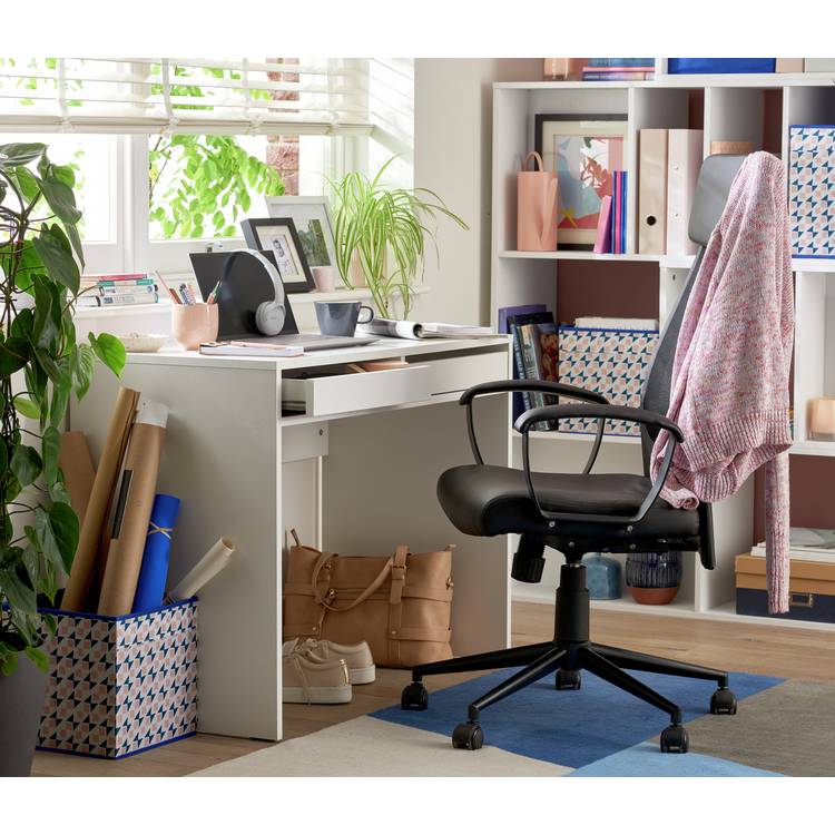 Argos Home Pepper 2 Drawer Desk - Grey 0
