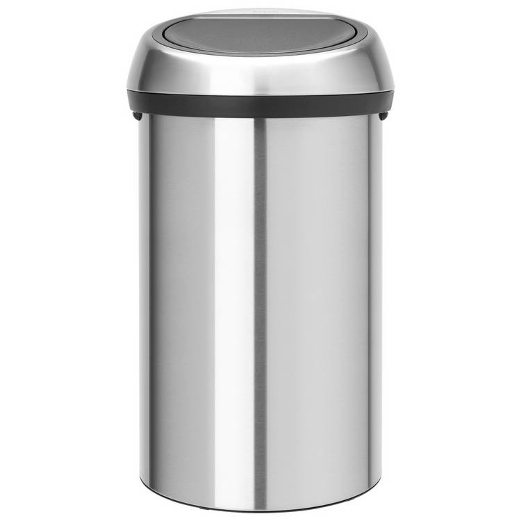 Brabantia 60 Litre Touch Top Bin - Steel 0