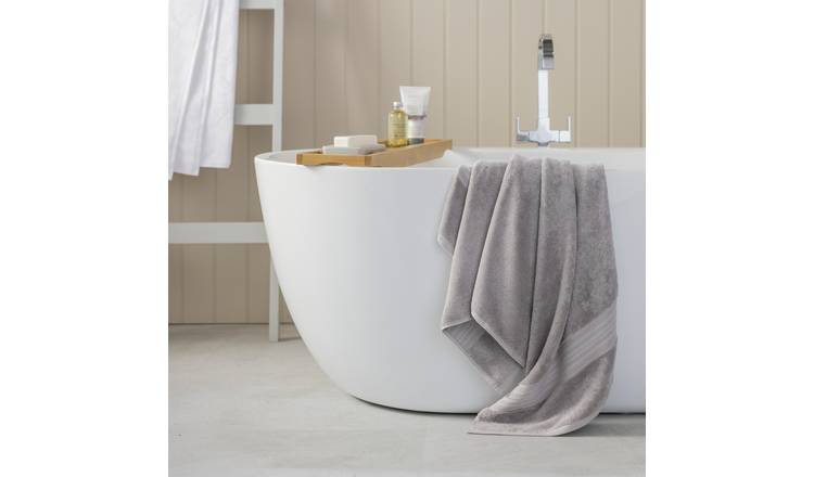 Habitat Egyptian Cotton Bath Towel - Silver