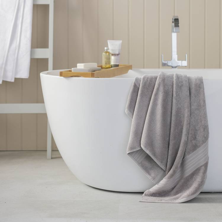 Habitat Egyptian Cotton Bath Towel - Silver 0