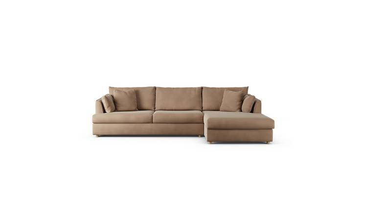 Habitat Holmfirth Right Hand Corner Sofa - Latte