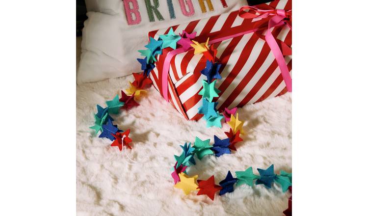Habitat Felt Star Christmas Garland