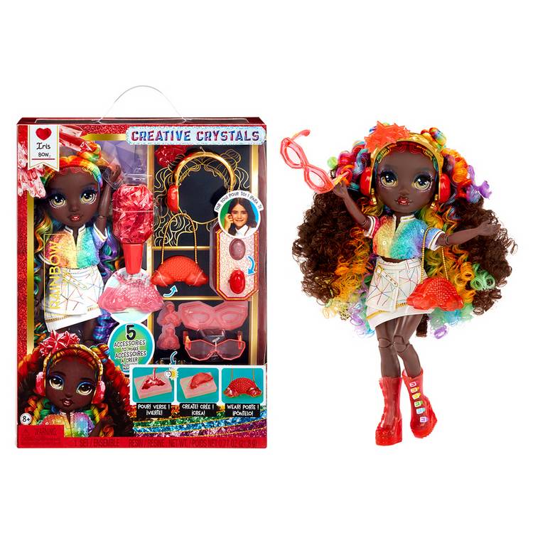 Rainbow High Creative Crystals Iris Bow Fashion Doll Playset 0
