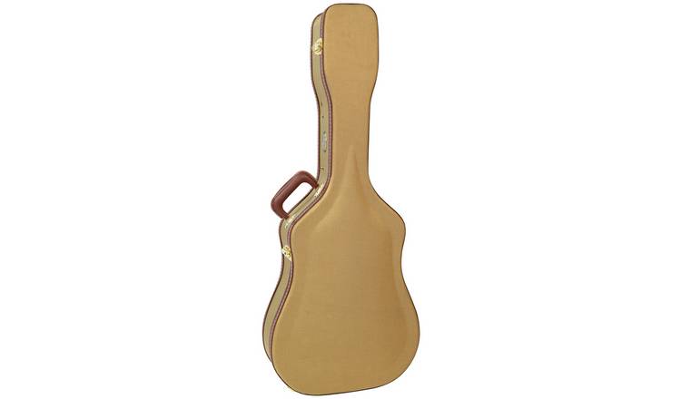 Vintage Deluxe Hardshell Dreadnought Guitar Case - Brown