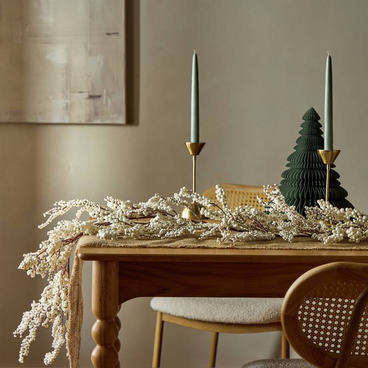 Habitat White Berry Christmas Garland 0