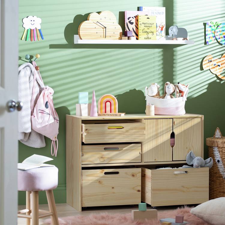 Habitat Kids Rico Double Storage Unit - Pine 0