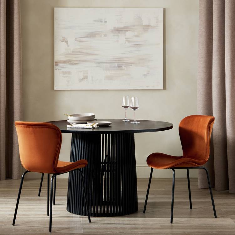 Habitat Etta Pair of Dining Chairs - Copper 0