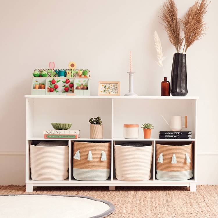 Great Little Trading Company Blake Long Storage Shelf -White 0