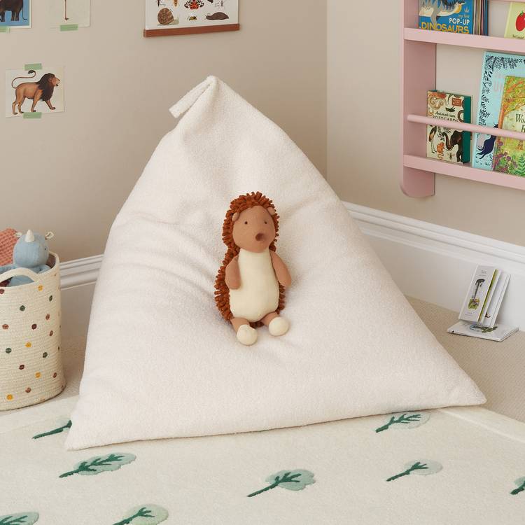 Great Little Trading Company Curly Pyramid Beanbag - Ivory 0