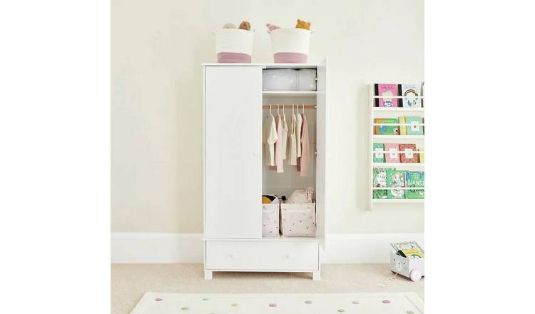 Great Little Trading Company Lulworth 2 Door Wardrobe -White