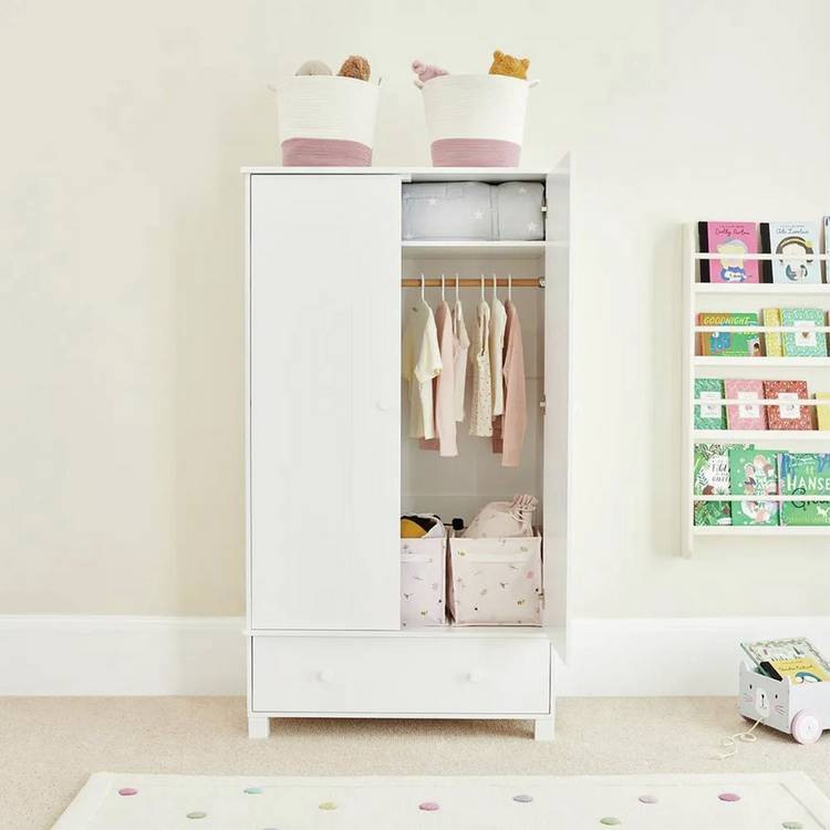 Great Little Trading Company Lulworth 2 Door Wardrobe -White 0