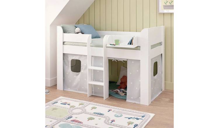 Great Little Trading Company Paddington Mid Sleeper Bed-Grey