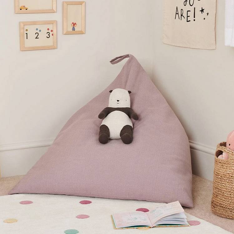 Great Little Trading Company Plain Bean Bag - Rose Pink 0
