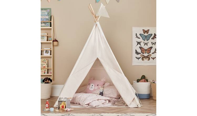 Great Little Trading Company Play Teepee- Stripe Natural