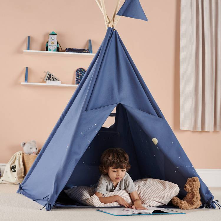 Great Little Trading Company Play Space Teepee - Blue 0