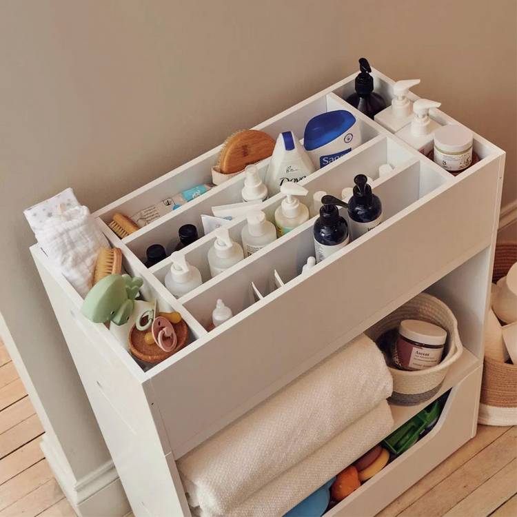 Great Little Trading Company Rackham Storage Tray - White 0