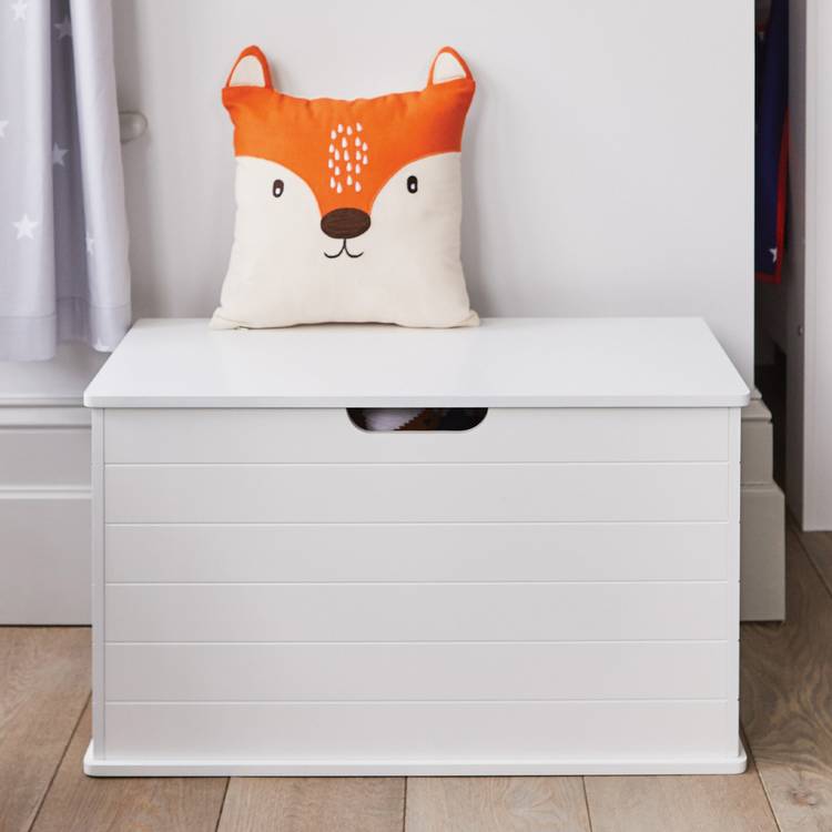 Great Little Trading Company Classic Small Toy Box - White 0
