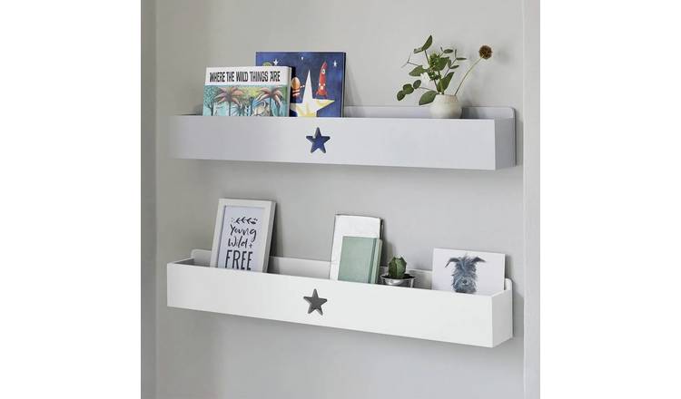 Great Little Trading Company Star Book Ledge - White