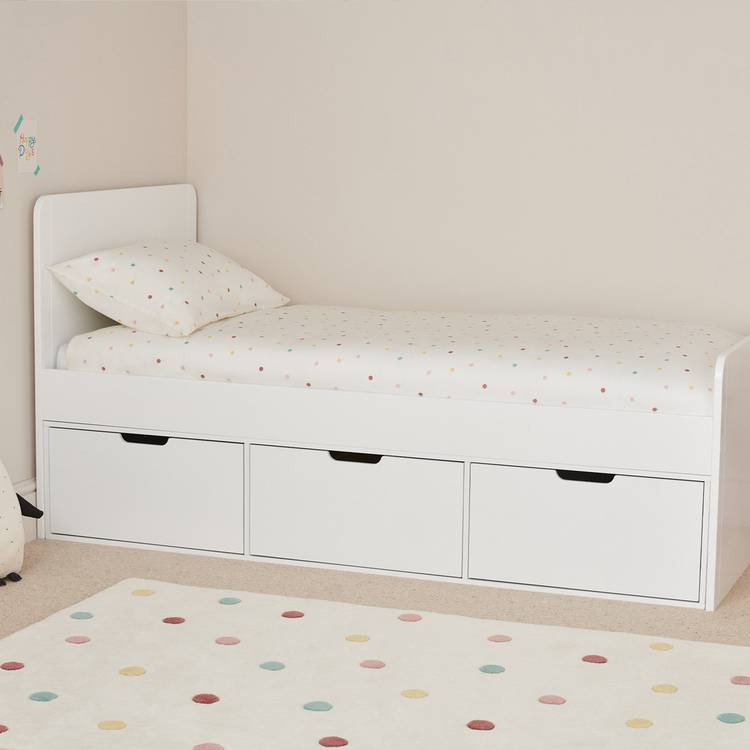 Great Little Trading Company Stowaway 6 Drawer Bed - White 0
