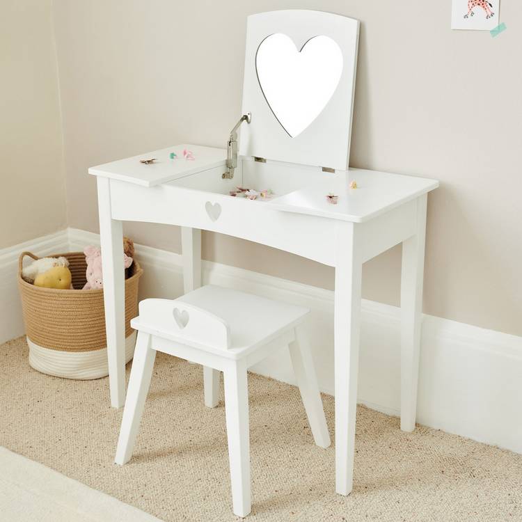 Great Little Trading Company Sweetheart Dressing Table-White 0
