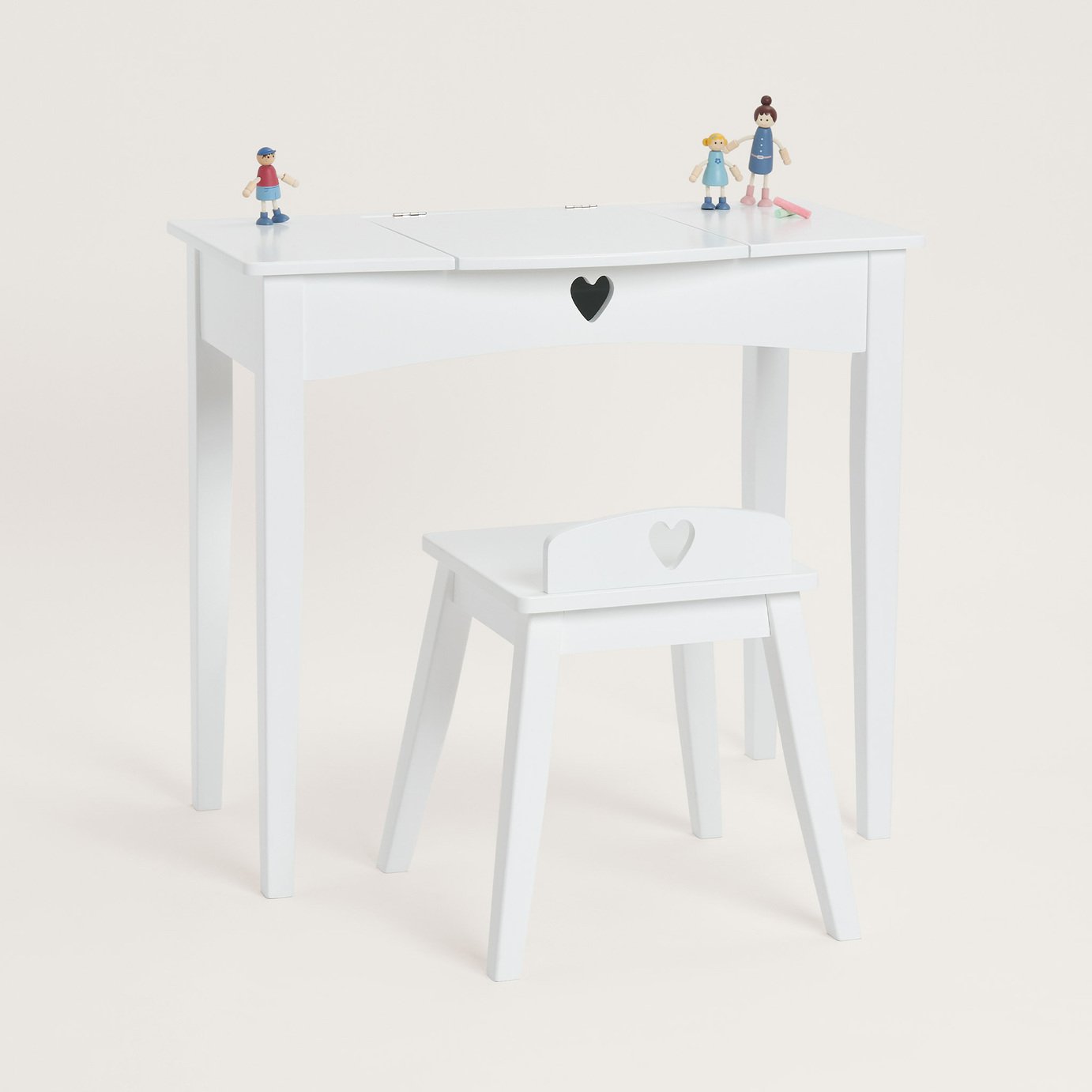 strapless open back dress Qaba Kids Vanity Table And Stool, Makeup Vanity Girls Dressing Tabl