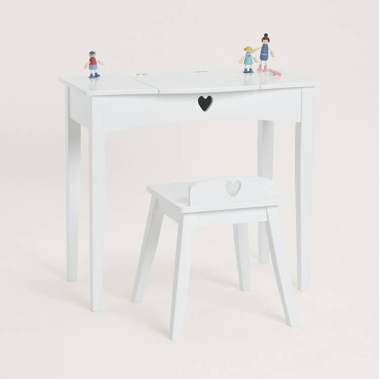 strapless open back dress Small Dressing Table with Mirror and Lights, Stool -Makeup Vanity Desk main image 0
