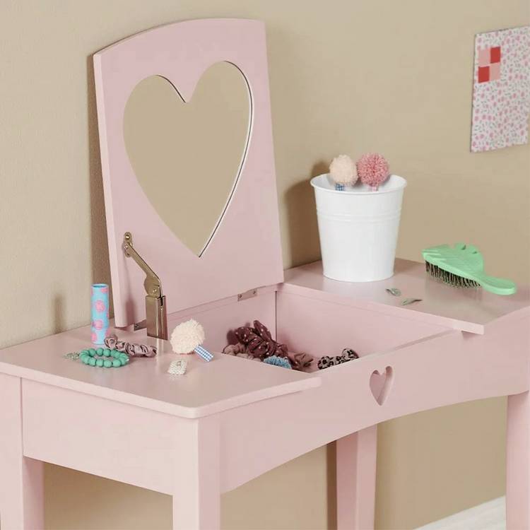 Great Little Trading Company Sweetheart Dressing Table -Pink 0