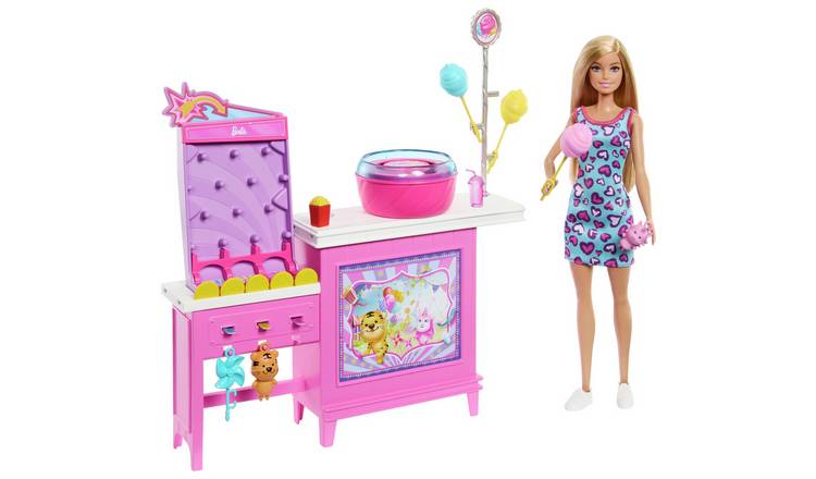 Beach Detectives Barbie Malibu Doll Cotton Candy Playset
