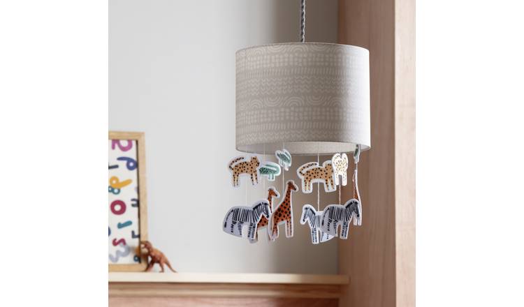 Habitat Jungle with Hanging Animals Easy Fit Lampshade- 25cm