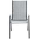 Buy Argos Home Sicily Set of 2 Stacking Garden Chairs - Grey | Garden