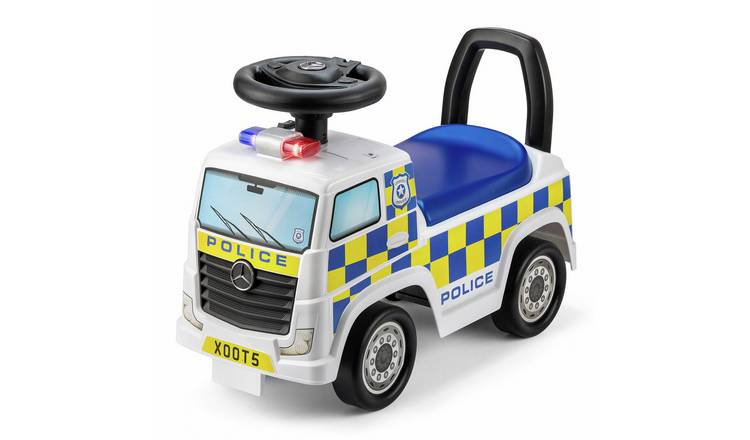 Xootz Police Foot to Floor Ride On Car - White