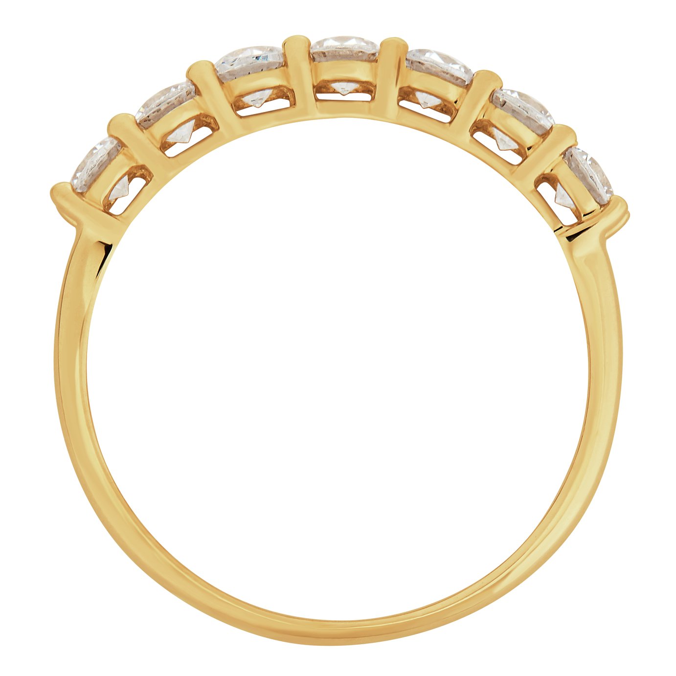 Revere 9ct Gold Claw Set Cubic Zirconia Eternity Ring Review