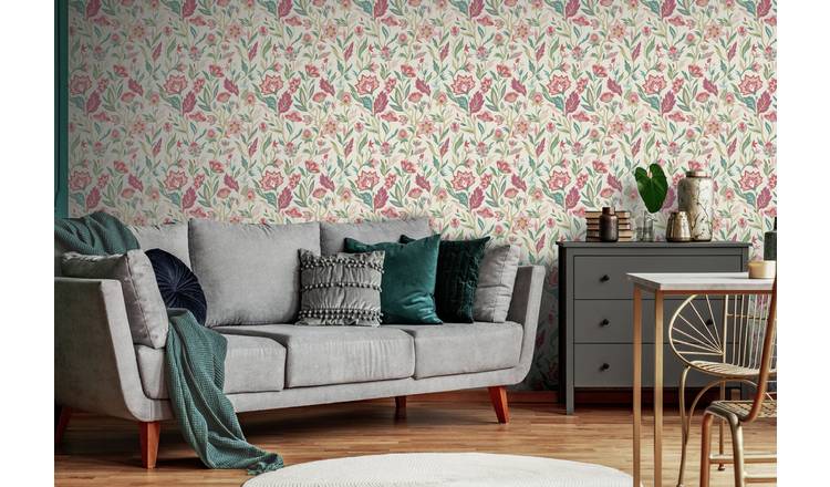 Arthouse Esselle Lush Paradise Wallpaper - Pink