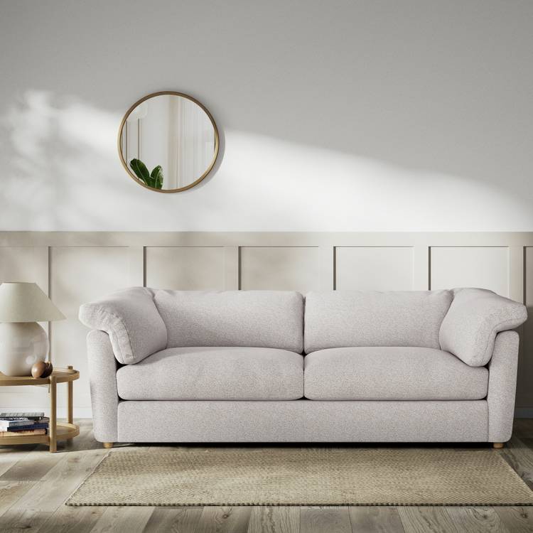 Habitat Wynn Fabric 4 Seater Sofa - Natural - Ash Leg 0