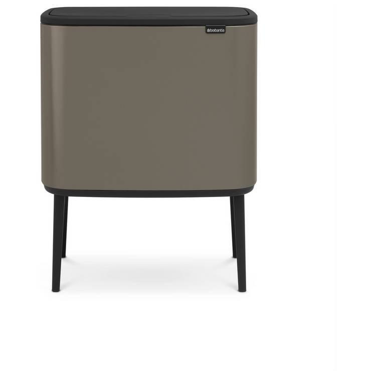 Brabantia Bo 11 + 23 Litre Touch Top Bin - Dark Grey 0