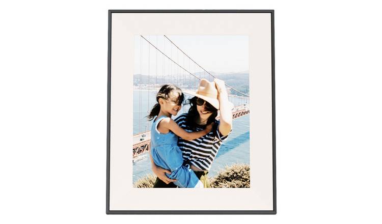 AURA Aspen 12 Inch Digital Photo Frame - Ink with Paper Mat