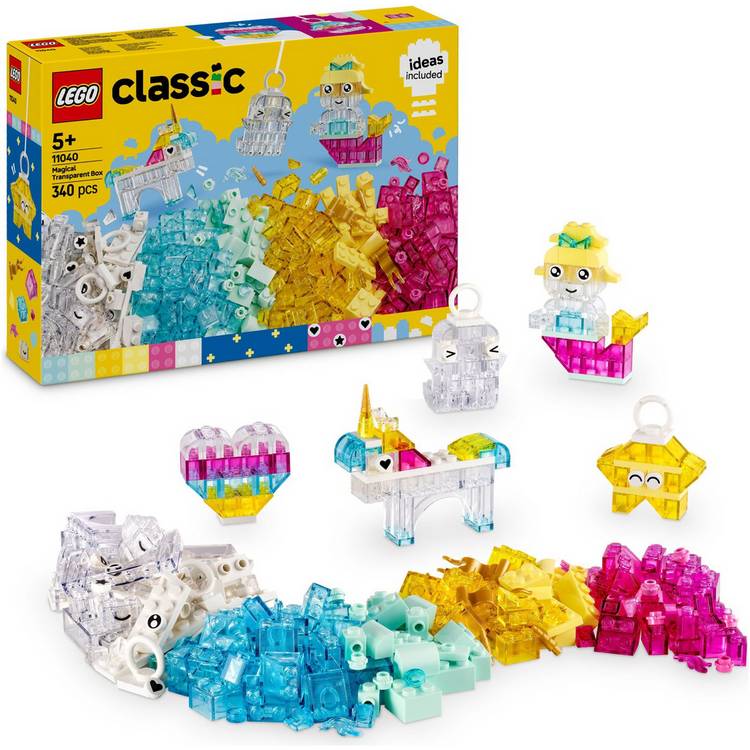 LEGO Classic Magical Transparent Box Building Toys Set 11040 0